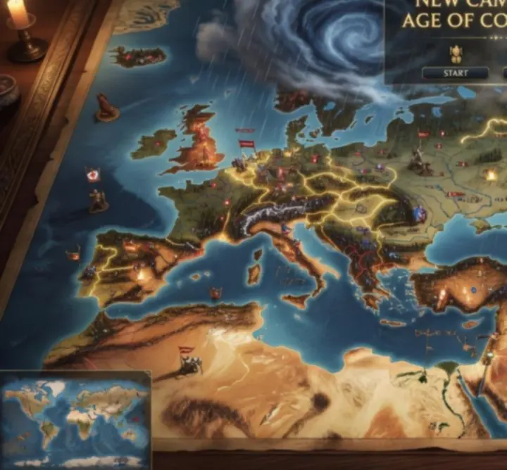 Dinamikus grand stratégia térkép a Birodalmi hadjárat módban a AGNIESZKA BĄBERSKA ZAKŁAD FRYZJERSKI SU ESTILO játékban